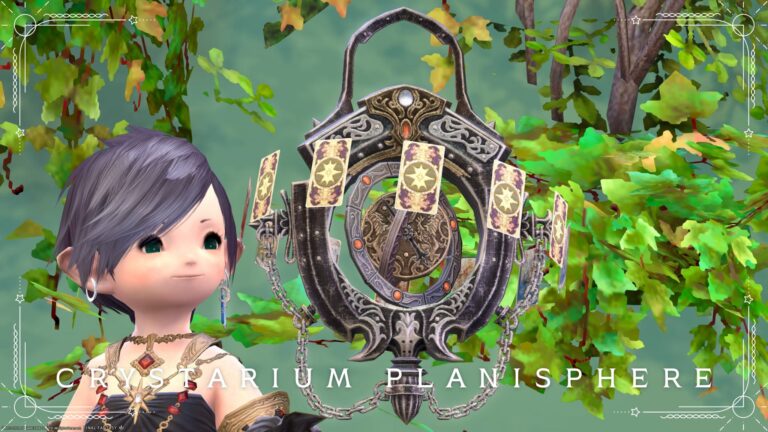 アンティークな南京錠か壁掛け時計のような占星術師の天球儀『クリスタリウム・プラニスフィア』 ララフェル FF14ブログ Norirow Note 43