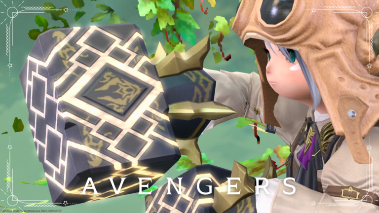 The world's strangest inflatable Titan "box" punch? hammer? Monk weapon "Avengers" Lalafell FF14 Blog Norirow Note 33