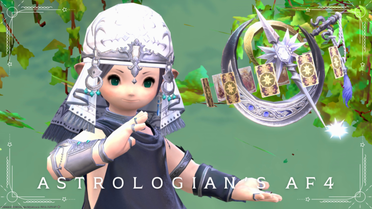 漆黒のウリエンジェ風衣装・占星術師のAF4装備『スースセイヤー』(ララフェル女子Ver.) ララフェル FF14ブログ Norirow Note 56