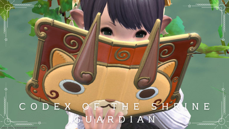 Yo-kai Watch Komajiro's cute scholar's soft book "Codex of the Shrine Guardian" Lalafell FF14 Blog Norirow Note 32