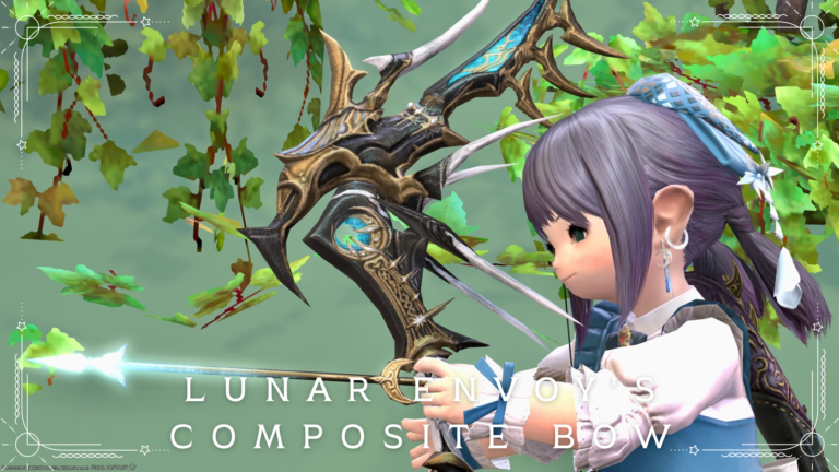 Moon Devil's Bewitching Bow / Bard Weapon "Lunar Envoy's Composite Bow" Lalafell FF14 Blog Norirow Note 44