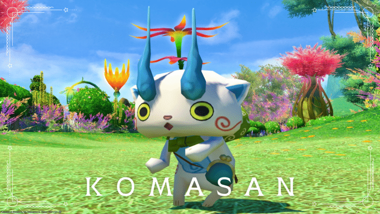 妖怪ウォッチのミニオン・白くて可愛い狛犬の妖怪『コマさん』 ララフェル FF14ブログ Norirow Note 36