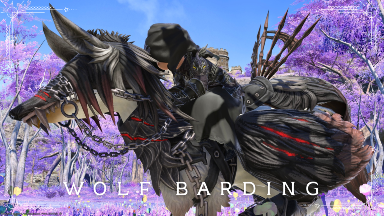Dark fantasy chain wolf chocobo armor "Wolf Barding" Lalafell FF14 Blog Norirow Note 33