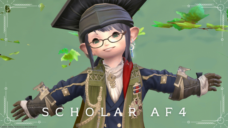 軍服のようなカッコ可愛い学者のAF4装備『アルバテル』(ララフェル女子Ver.) ララフェル FF14ブログ Norirow Note 46