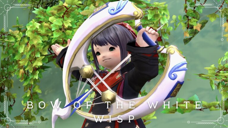 妖怪ウォッチ ウィスパーお化けの形の吟遊詩人オモシロ弓『知識人の大弓』 ララフェル FF14ブログ Norirow Note 67