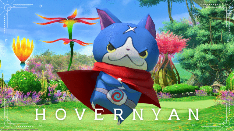 Yo-Kai Watch's minion cool cat floating spirit "Hovernyan" Lalafell FF14 Blog Norirow Note 38