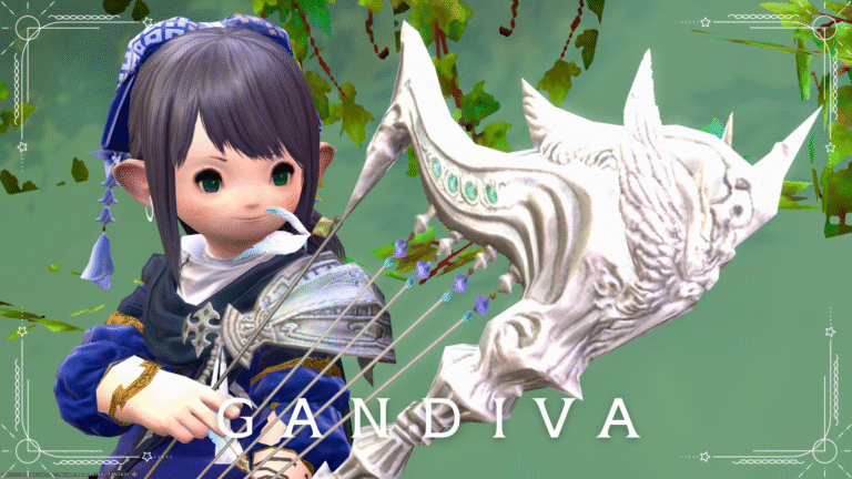 Bard's AW 3rd stage: Sacred bird's beautiful harp "Gandiva" Lalafell FF14 Blog Norirow Note 35