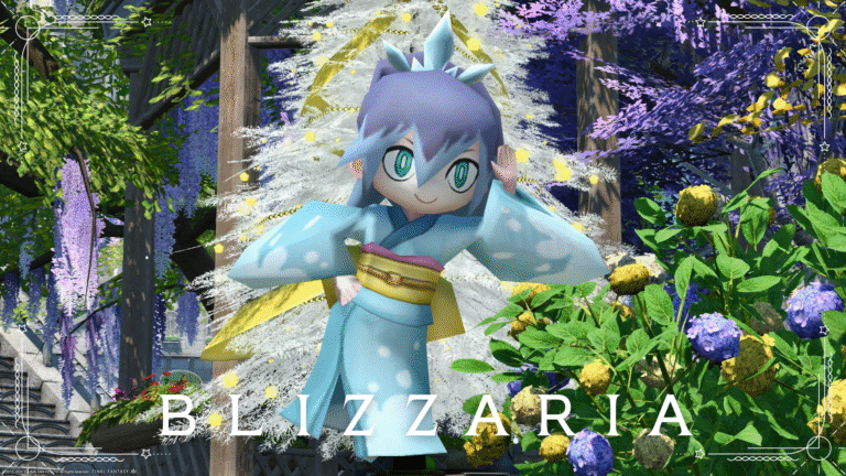 Yo-Kai Watch's Minion - Cute kimono snow girl "Blizzaria" Lalafell FF14 Blog Norirow Note 34