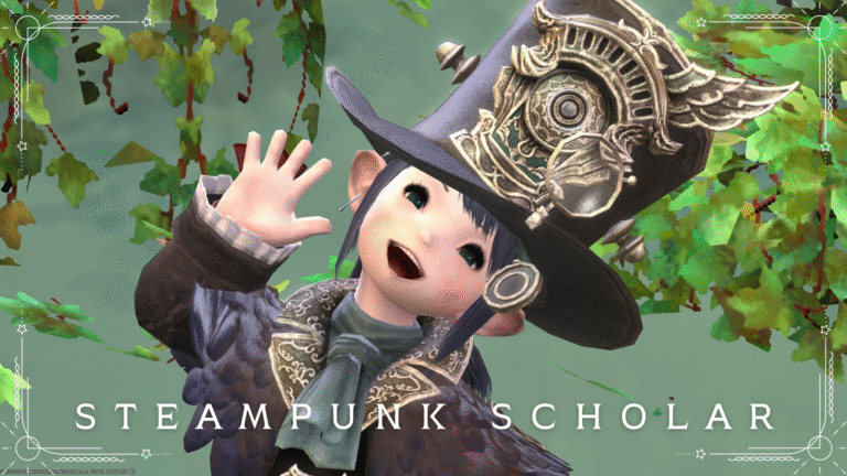 [Glamour] Steampunk Owl Nobleman - Scholar AF2 Gear Arrangement Lalafell FF14 Blog Norirow Note 32