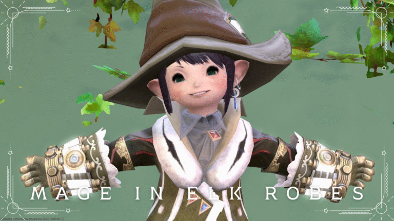 【ミラプリ】可愛い鹿ローブの緑の魔道士（お兄さまコスプレ） ララフェル FF14ブログ Norirow Note 52