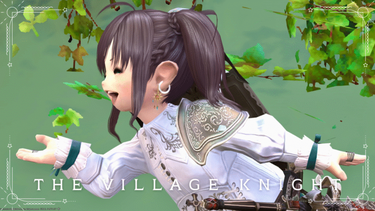 【ミラプリ】村の騎士様の休日着と、雪が舞い散るリボンの剣 ララフェル FF14ブログ Norirow Note 31