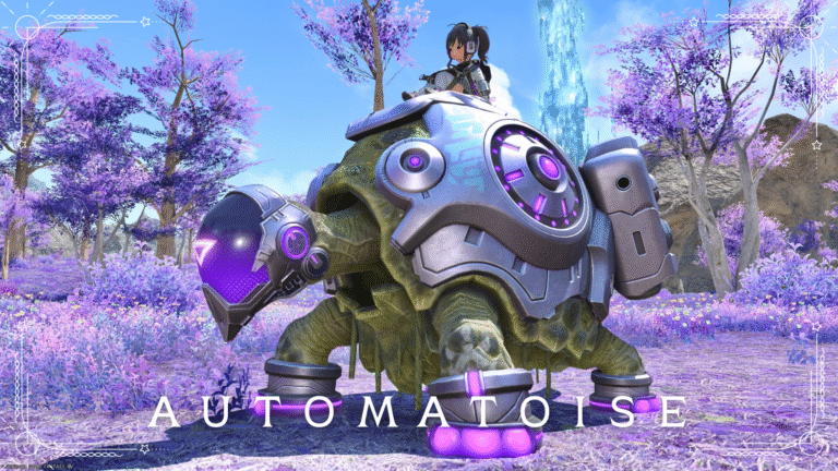 A fast-rotating giant robot turtle mount "Automatoise" Lalafell FF14 Blog Norirow Note 32