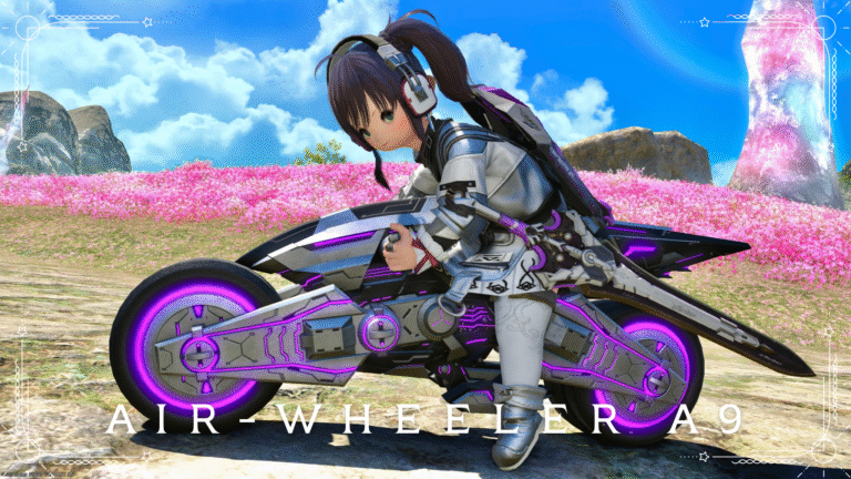 Transformable cyberpunk bike mount "Air-wheeler A9" Lalafell FF14 Blog Norirow Note 33