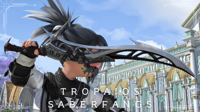 鋭いトラス構造の湾曲剣・ヴァイパー二刀流武器『トロパイオス・ダブルサーベル』 ララフェル FF14ブログ Norirow Note 43