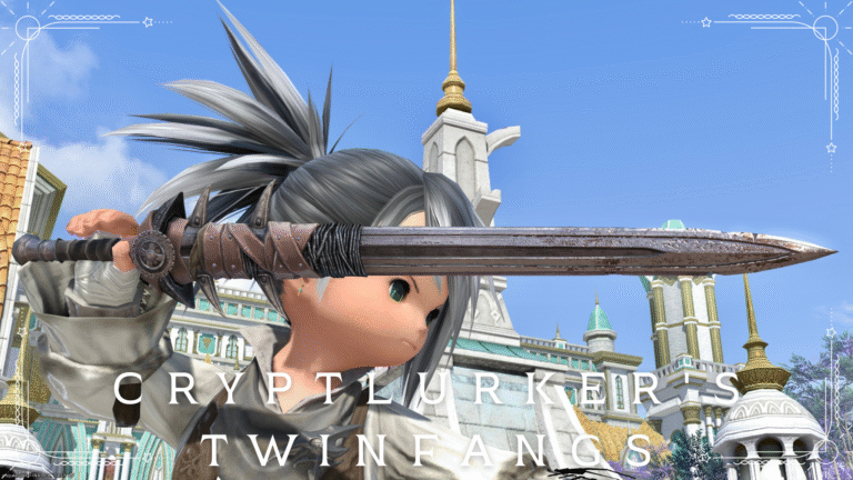 レザー包帯を巻いた厨二的ヴァイパー二刀流武器『クリプトラーカー・ツインファング』 ララフェル FF14ブログ Norirow Note 64