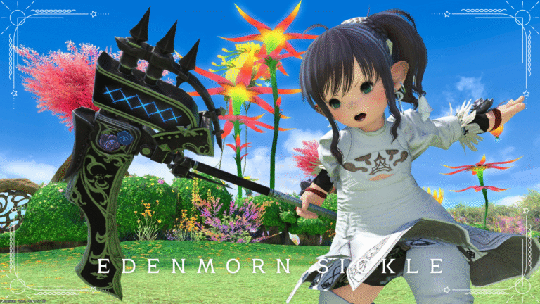 青薔薇のゴスロリ大鎌・エデン零式再生編4層のリーパー武器『エデンモーン・シックル』 ララフェル FF14ブログ Norirow Note 50