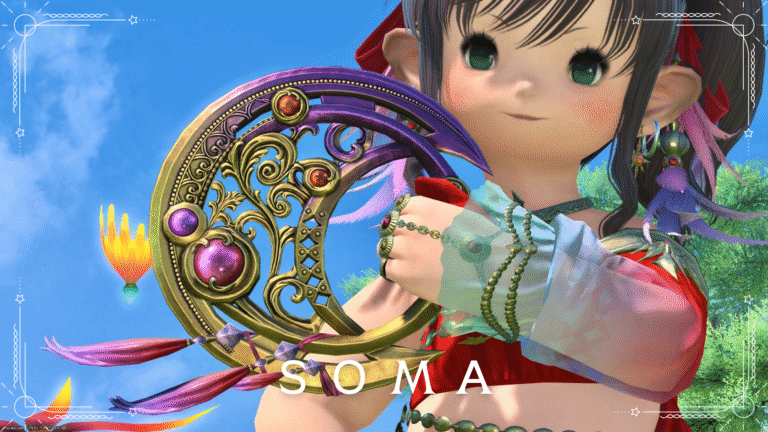 太陽と植物と宝石の神秘的な円月輪・踊り子AF6武器『ソーマ』 ララフェル FF14ブログ Norirow Note 43