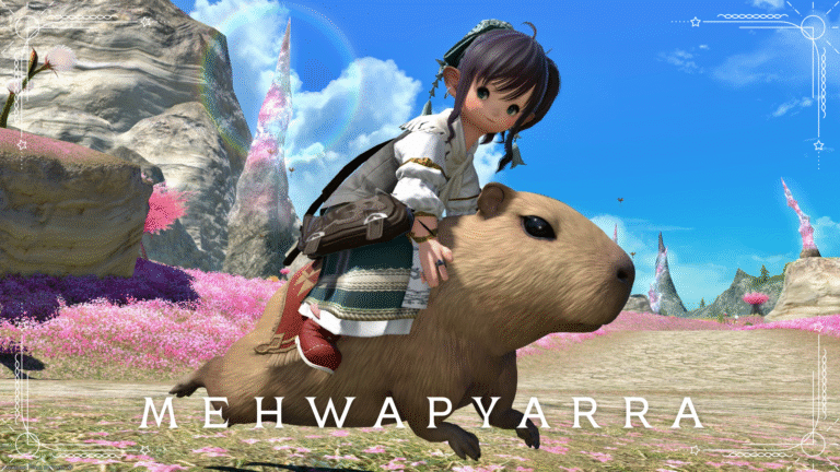 小さくて可愛いカピバラのマウント『メワピャラ』(黄金レアFATE: トクローネ) ララフェル FF14ブログ Norirow Note 25