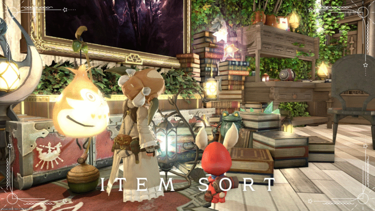 [Useful macro] Organize belongings (bag) all at once with the “Itemsort Macro” Lalafell FF14 Blog Norirow Note 45