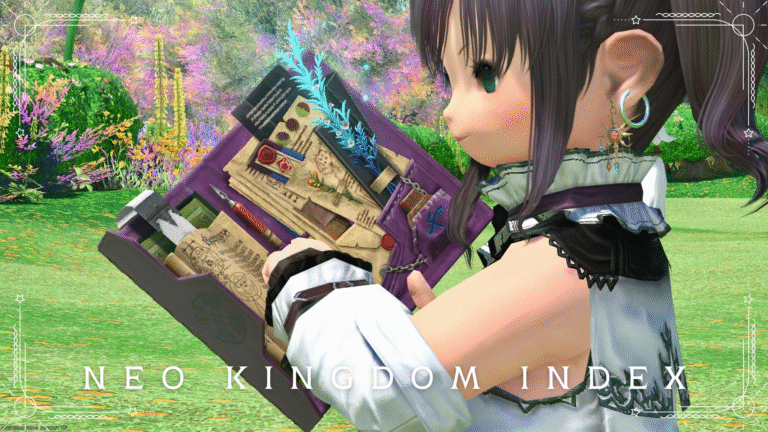 Sage's weapon, the Neo Kingdom Syrinxi, resembles an antique sacred object Lalafell FF14 Blog Norirow Note 28