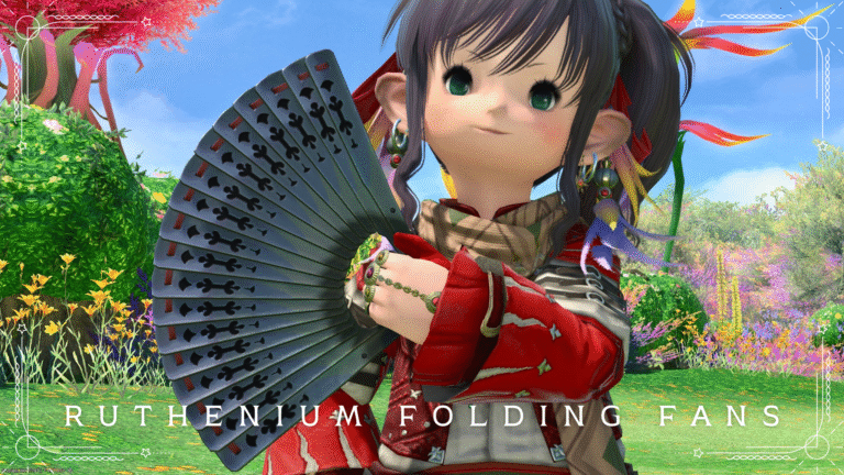 貴重な鉄扇！踊り子武器『ルテニウム・フォールディングファン』 ララフェル FF14ブログ Norirow Note 60