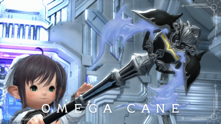 White Mage Weapon "Omega Cane" that grows Omega's light wings (Alphascape V4.0 (Savage)) Lalafell FF14 Blog Norirow Note 47
