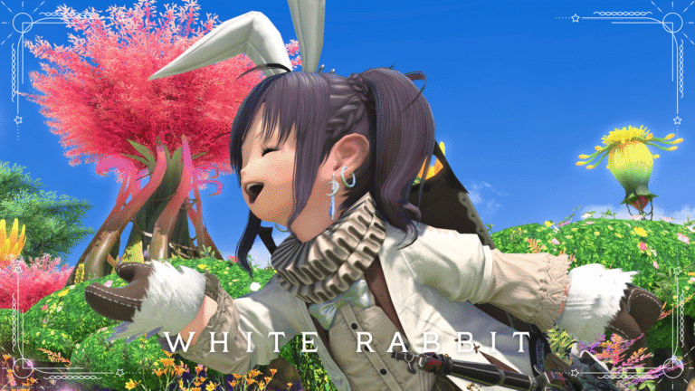 [Glamour] "White Rabbit Knight" - Halloween costume outfit Lalafell FF14 Blog Norirow Note 31