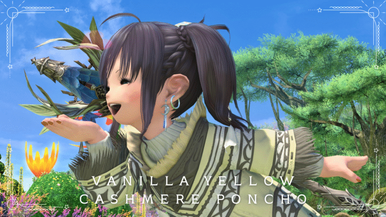 【ミラプリ】バニライエローのカシミヤポンチョであったか秋コーデ？ ララフェル FF14ブログ Norirow Note 31