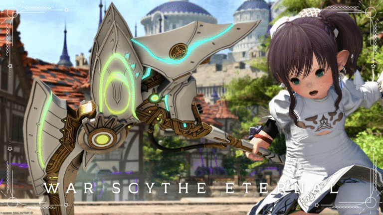 極エターナルクイーンの電子蝶の大鎌・リーパー武器『エターナルクイーンズ・ウォーサイズ』 ララフェル FF14ブログ Norirow Note 34