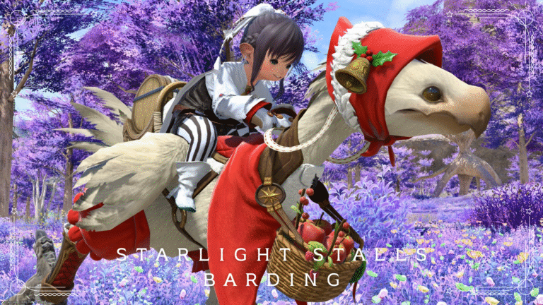赤ずきんが可愛い林檎売りのクリスマス用チョコボ装甲『スターライトストール・バード』 ララフェル FF14ブログ Norirow Note 68