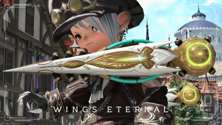 The Minstrel's Ballad: Sphene's Burden's Sage Weapon, White Funnel "Wings Eternal" Lalafell FF14 Blog Norirow Note 44