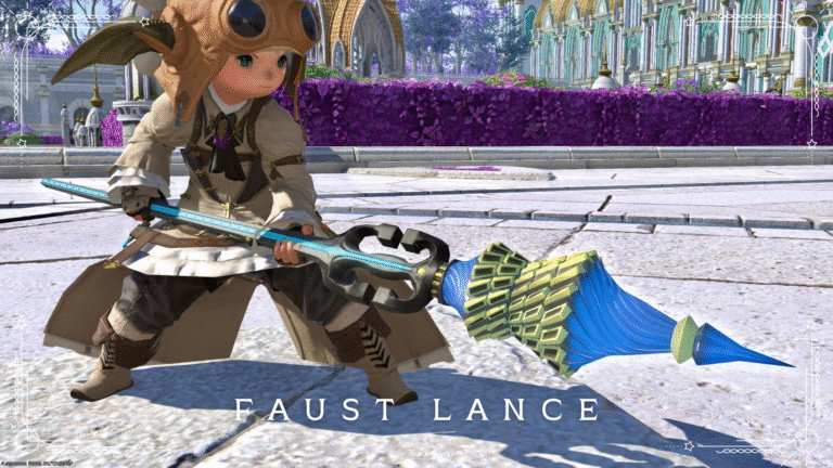 Rotating drill electric spear, Dragoon weapon "Faust Lance" Lalafell FF14 Blog Norirow Note 44