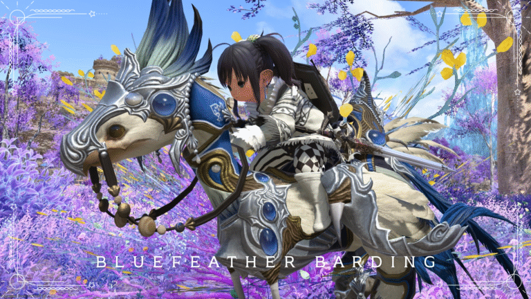 幸せの青い鳥の凛々しいチョコボ装甲『ブルーフェザード・バード』(終極の戦い) ララフェル FF14ブログ Norirow Note 28