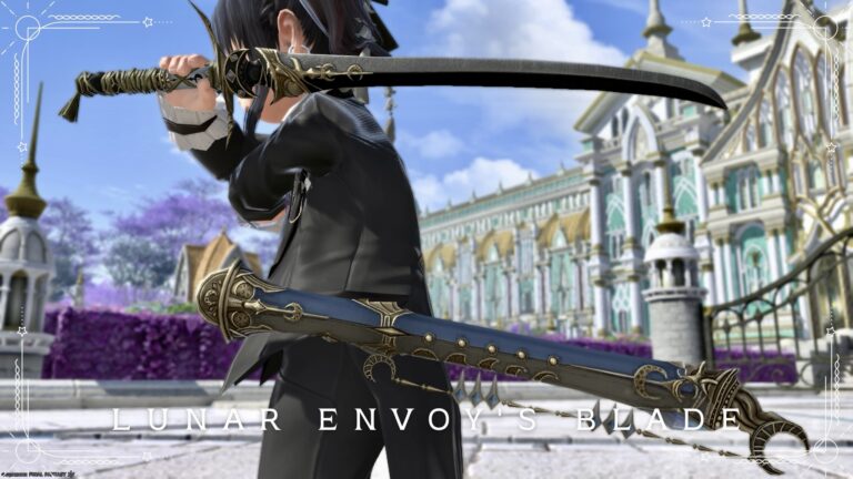 三日月のガラス細工っぽい綺麗な賢者武器『ルナエンヴォイ・ウィング』 ララフェル FF14ブログ Norirow Note 35