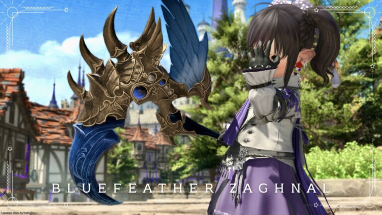 青いオニオオハシ？鳥の嘴のようなリーパー武器『ブルーフェザー・ザグナル』 ララフェル FF14ブログ Norirow Note 43