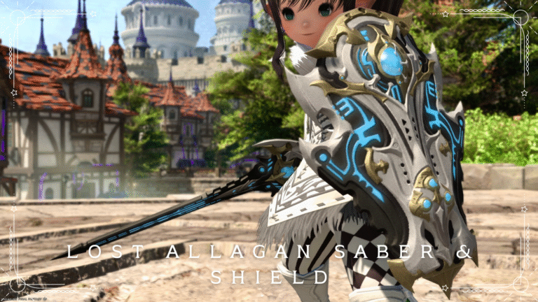 失われたアラグの技術？未来的ナイト武器『ロストアラガン・セイバー＆シールド』 ララフェル FF14ブログ Norirow Note 79