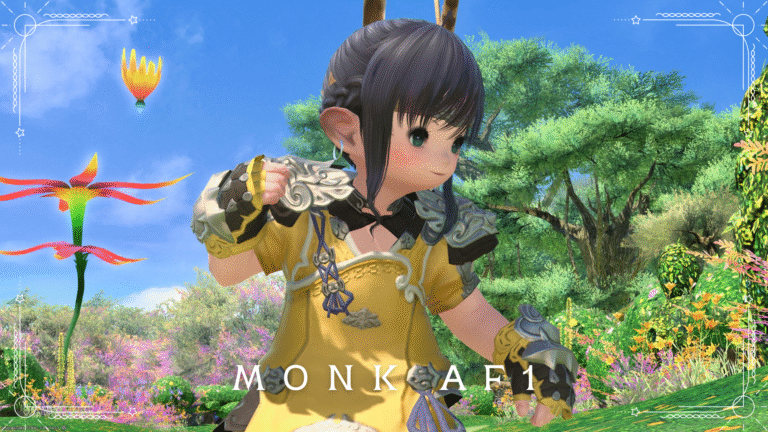 黄色の可愛い武闘家衣装・モンクAF1装備『テンプル』（ララフェル女子Ver.） ララフェル FF14ブログ Norirow Note 74