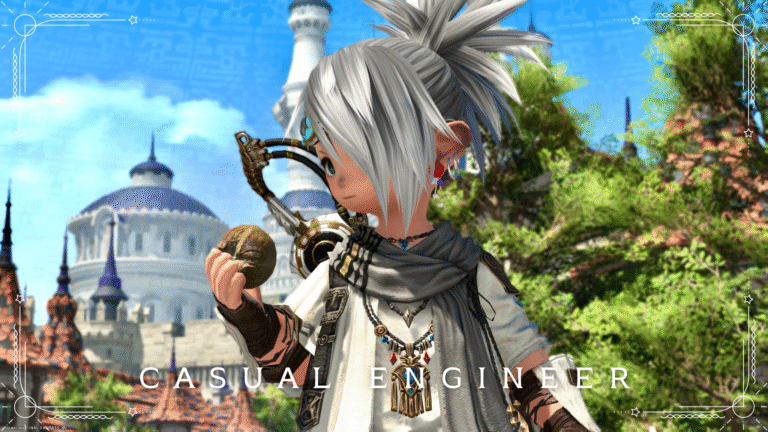 【ミラプリ】カジュアルなエンジニア風 冒険着コーデ（グラハ衣装アレンジ） ララフェル FF14ブログ Norirow Note 78