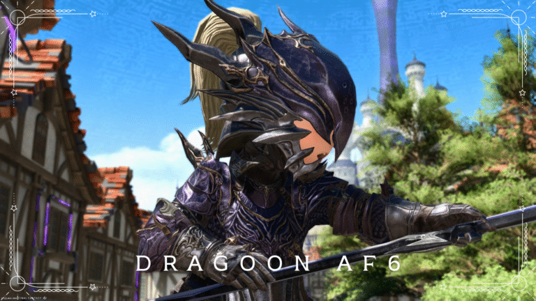 反射が美しい紫鎧・竜騎士のAF6装備『ヘヴンスバウンド』(ララフェル男子Ver.) ララフェル FF14ブログ Norirow Note 58