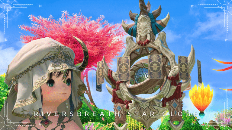 原始のワイルドで可愛い木製天球儀・占星術師武器『リバーズブレス・スターグローブ』 ララフェル FF14ブログ Norirow Note 44