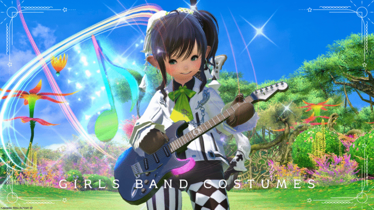 【ミラプリ】新緑の白いガールズバンド風コーデ（エターナルクイーンVer.？） ララフェル FF14ブログ Norirow Note 37