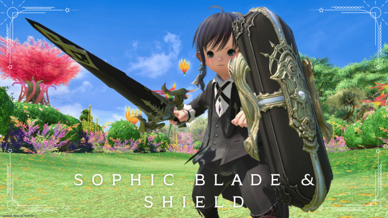 ゴシックで美麗な漆黒の剣と盾・極ソフィアのナイト武器『ブレード・オブ・ソフィア＆シールド』 ララフェル FF14ブログ Norirow Note 51