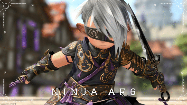 ちょっと豪華な暗殺部隊装束・忍者のAF6装備『百地』(ララフェル男子Ver.) ララフェル FF14ブログ Norirow Note 69