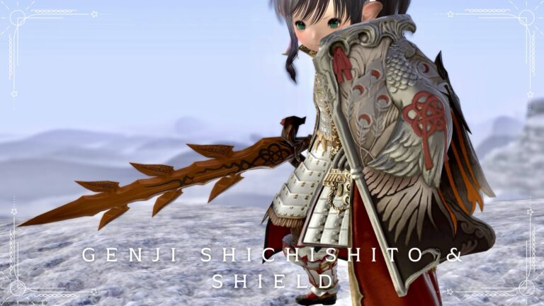 あの伝説の源氏シリーズの剣と盾！ナイト武器『源氏之七支刀と源氏之盾』 ララフェル FF14ブログ Norirow Note 65