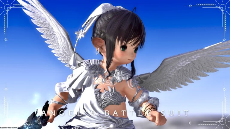 【ミラプリ】 "天使の戦闘服" アーゼマ様衣装 純白アレンジコーデ ララフェル FF14ブログ Norirow Note 73