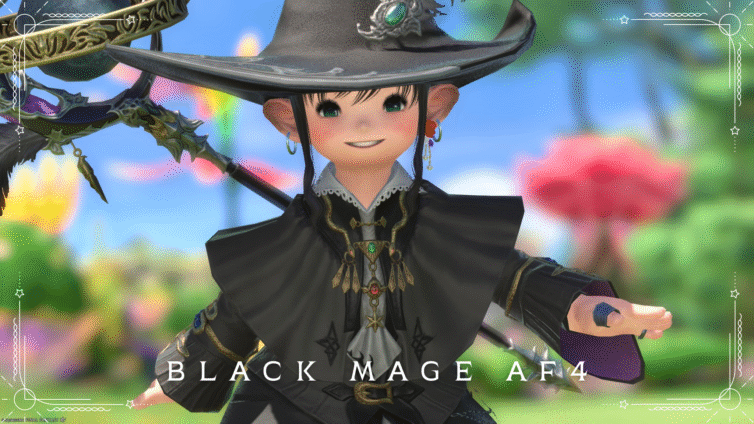 Cute miniskirt witch costume / Black Mage AF4 equipment "Wicce" (Lalafell female version) Lalafell FF14 Blog Norirow Note 23