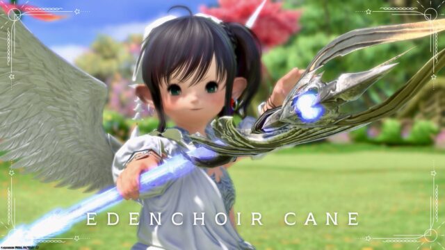 A shining angelic cane of eternal frost / Eden's White Mage Weapon "Edenchoir Cane" White Mage Arm 15
