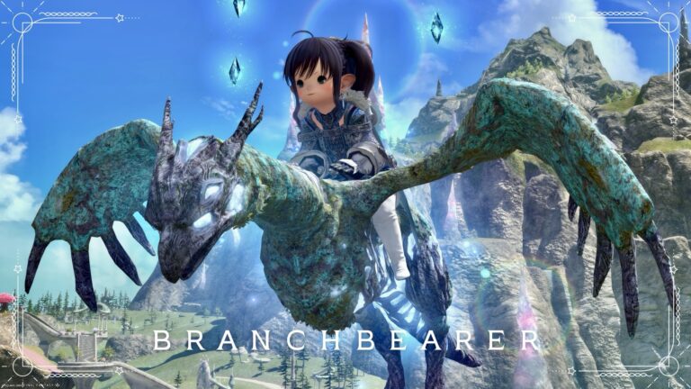 神秘的な苔むした光る鳥？のマウント『ブランチベアラー』(マムージャ族クエスト) ララフェル FF14ブログ Norirow Note 37