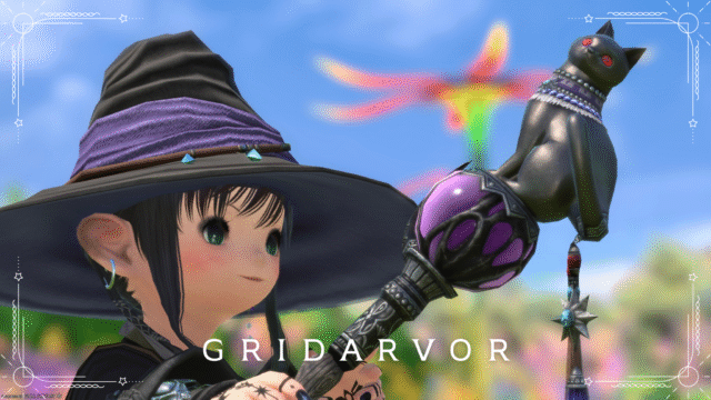 The charming and cute black cat staff, the Black Mage AF6 weapon "Gridarvor" Lalafell FF14 Blog Norirow Note 47