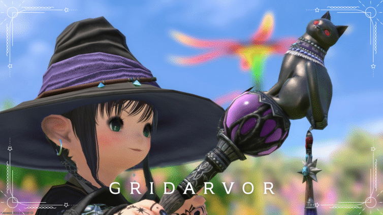 The charming and cute black cat staff, the Black Mage AF6 weapon "Gridarvor" Lalafell FF14 Blog Norirow Note 21